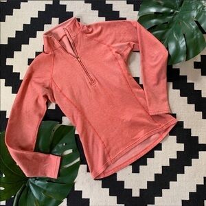 Patagonia Orange Half ZIP Base Layer Top XS